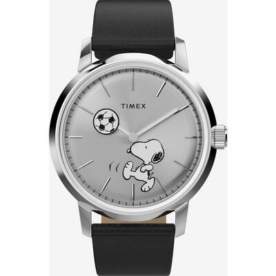 海外代购Timex/天美时男士欧美腕表卡通图案指针显示黑色表盘