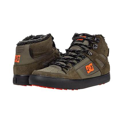 海外代购DC SHOES男士板鞋保暖耐磨高帮加绒户外滑雪复古工装靴