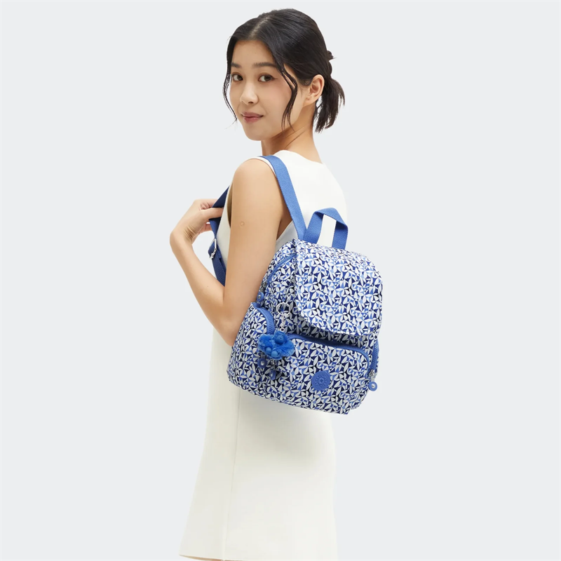 代购Kipling CITY ZIP MINI 轻便携带时尚休闲蓝色迷你双肩背包