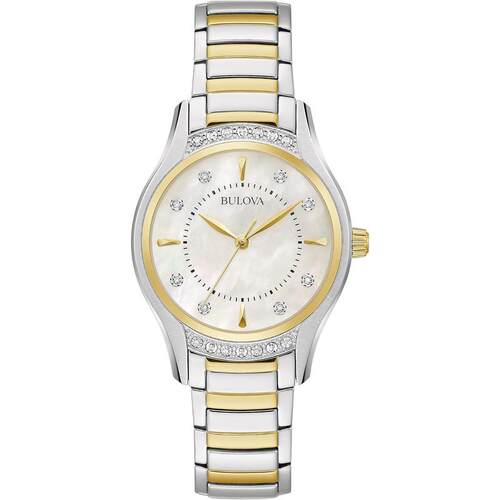 日本代购BULOVA/宝路华女士手表欧美腕表精准计时生活防水不锈钢