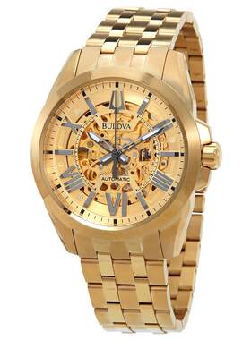 海外代购BULOVA/宝路华男士欧美腕表夜光指针生活防水自动机械