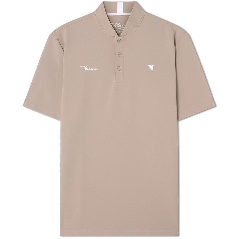 代购MACADE男士POLO透气吸汗修身夏季日常衬衫爆款休闲