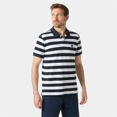 代购helly hansen Toulon Graphic海丽汉森男条纹夏季短袖POLO衫