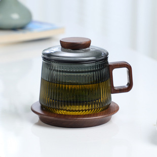 耐高温茶具茶杯玻璃小茶杯个人专用泡茶杯高档迷你杯办公室喝茶杯