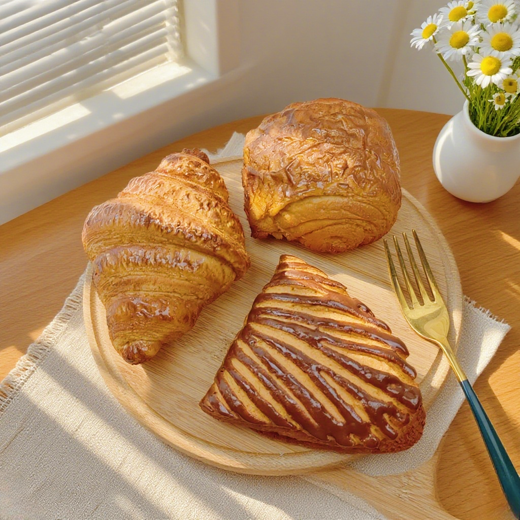 仿真面包假牛角包模型可颂样品橱窗装饰露营摆件早餐美食拍摄道具