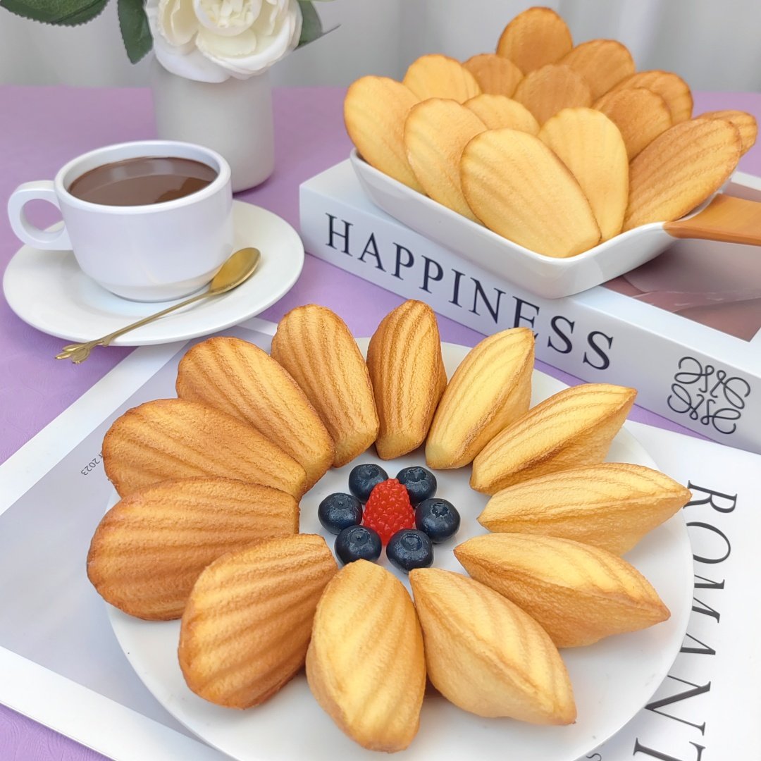 仿真蛋糕玛德琳贝壳糕点模型假面包法式甜品台装饰下午茶橱窗摆件