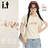 Tee短袖 CHOCOOLATE「LOVE艺境·萌猫」沁凉时尚 吸湿速干T恤女