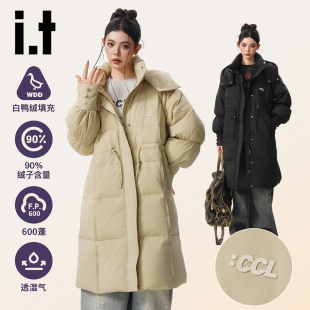 长款 反季 羽绒服过膝加厚90绒波兰鸭绒 CHOCOOLATE羽绒服女冬季