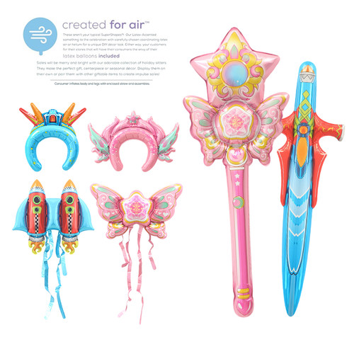 王子公主穿戴气球衣服铝膜气球