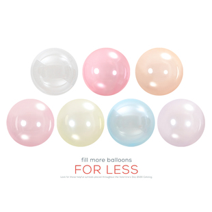 橱窗装饰正圆形透明弹性PE塑胶气球无痕波波球彩色10/18/24/36寸