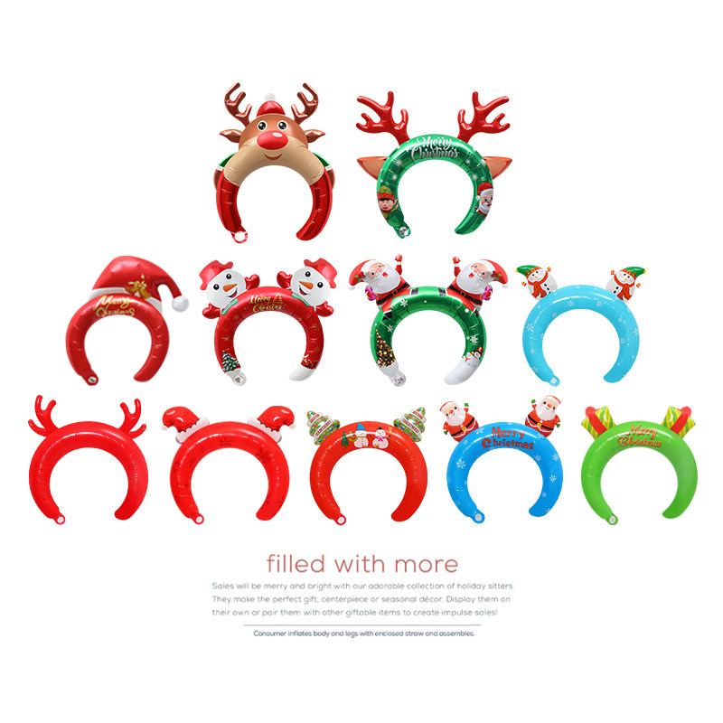 圣诞节装扮头饰礼品发箍卡通气球