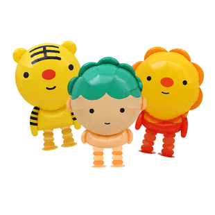 走路动物气球散步气球儿童宝宝生日卡通宠物走地气球派对装饰布置