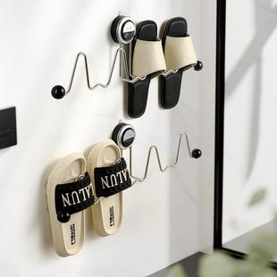 神器 子收纳放鞋 吸盘拖鞋 挂架浴室沥水架卫生间免打孔置物架入户鞋