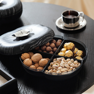干果盘客厅茶几家用水果盘新年糖果零食坚果瓜子高端高颜值摆放盘