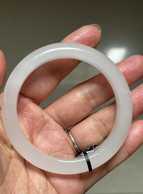 天然天山翠白月光正圈时尚百搭显白气质福镯60圈