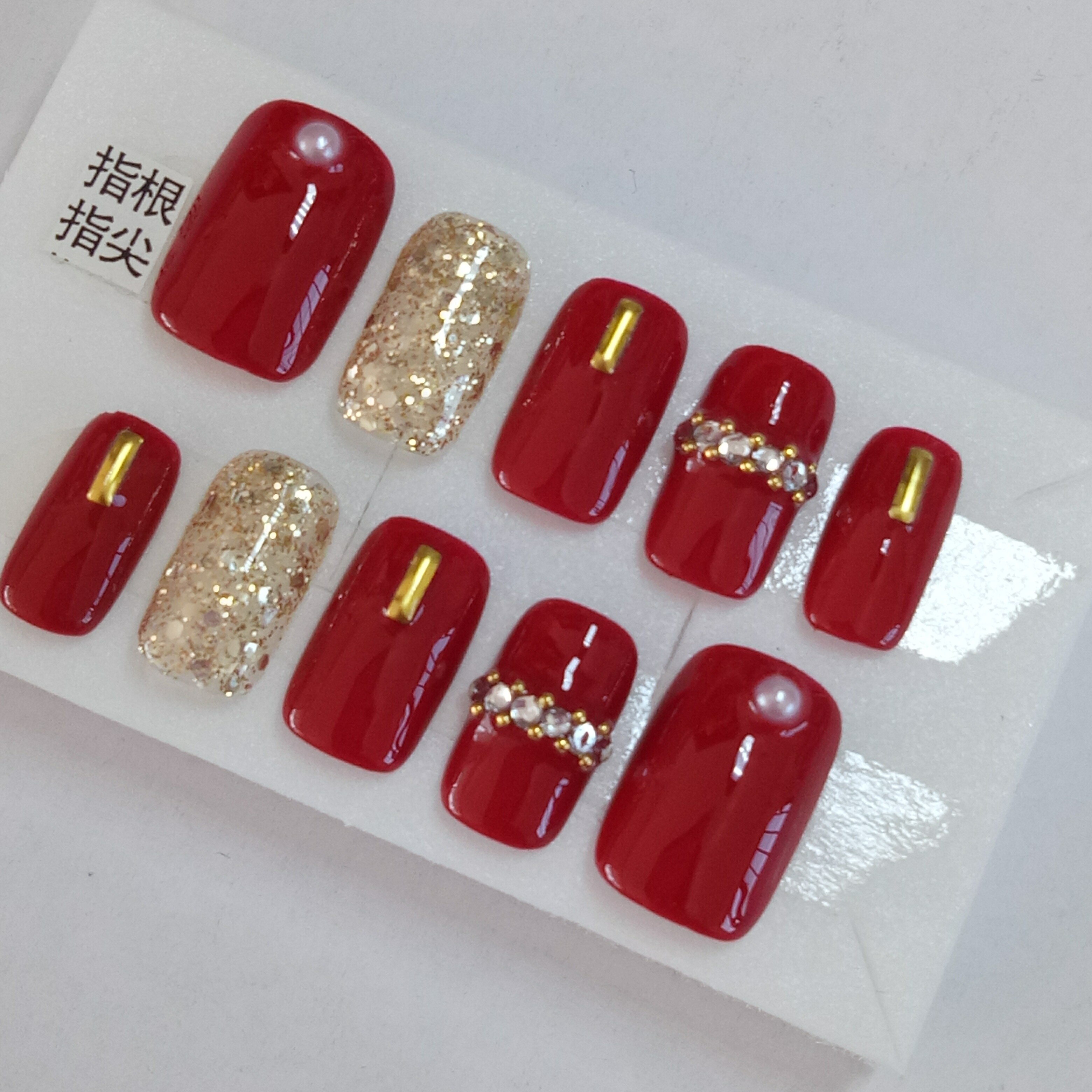 包邮手工美甲成品假指甲成品贴片随时摘戴可拆卸网红可穿戴甲片