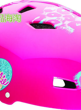 进口芭比女孩卡通儿童运动头盔