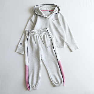 出口外贸EC*原尾女童春秋运动套装女孩子休闲空气层卫衣长裤 分拍