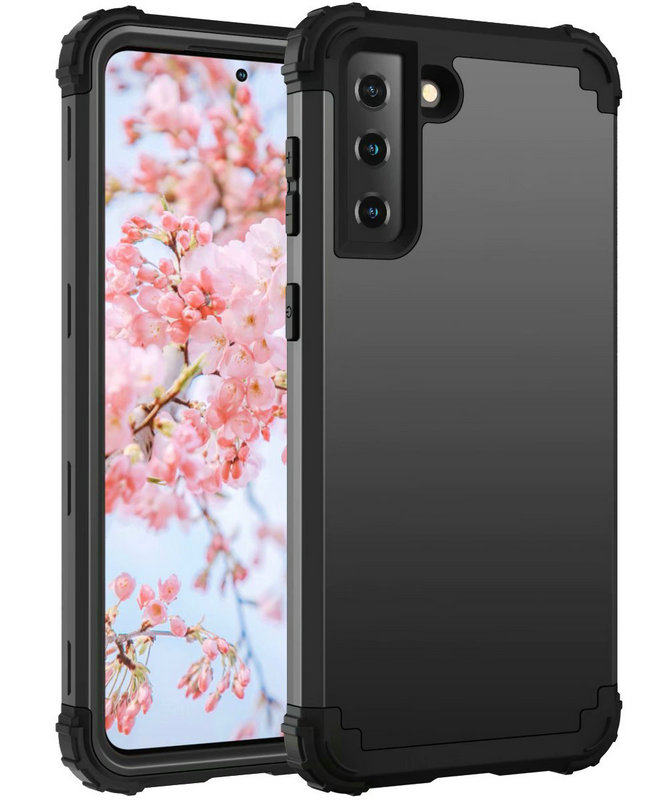 欧美军工盔甲防摔加厚硅胶手机壳S24/25ultra适用三星S23plus全包s21+软胶磨砂硬壳三合一S22u保护外壳A54男