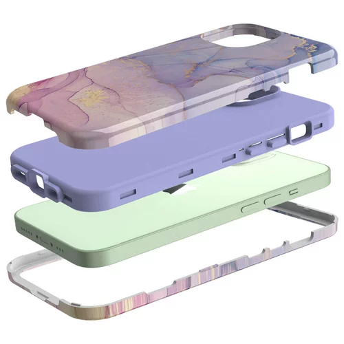 Apple, мраморный совместимый чехол для телефона, iPhone13, защитная сумка из мягкой резины, защитный экран, 13promax, защита при падении, «три в одном», 15promax, увеличенная толщина