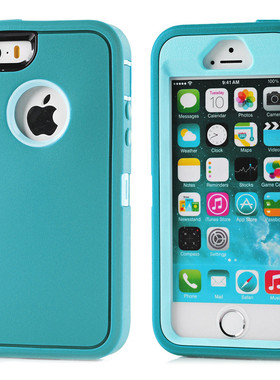 欧美三防铠甲防摔手机壳适用苹果SE一代全包iphone5S屏幕双面保护套户外厚i5外壳男