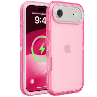 欧美三防铠甲加厚手机壳适用苹果se3 2代全包防摔透明iPhone17Air镜头屏幕保护外壳简约纯色三合一16plus软胶