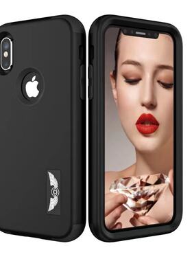 欧美双层iPhone手机壳磨砂全包