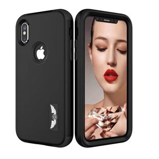 欧美三防铠甲双层适用iPhoneX手机壳磨砂全包iPhoneXSMAX防摔外壳XR硅胶硬壳三合一加厚保护套男女款