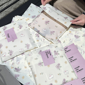 花间兔兔衣服内包装 袋定制磨砂T恤自封袋批发服装 不干胶自粘袋