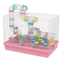 [Сумасшедший 50 % скидка] Дейанг Хомяк Кейдж Новый DIY MOUSE CAGE CAGE CAGE CAGE CAGE GOLD SILK BEAR CAGE
