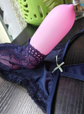 欧美风男士丁字T内裤性感个性生机开口JJ套U凸冰丝蕾丝火辣丁字裤