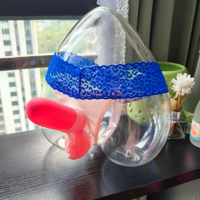 男士T裤诱惑U凸囊袋无痕腰围勃勃性感jj套丁字内裤 宽边蕾丝腰围