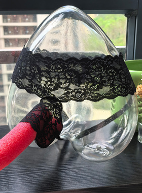 男士丁字裤个性后开 性感无痕透气宽边蕾丝T裤U凸JJ套囊袋内裤衩