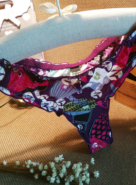 图腾民族风情 高端柔滑冰丝牛奶丝女士丁字裤纯棉内档丁字内裤T裤