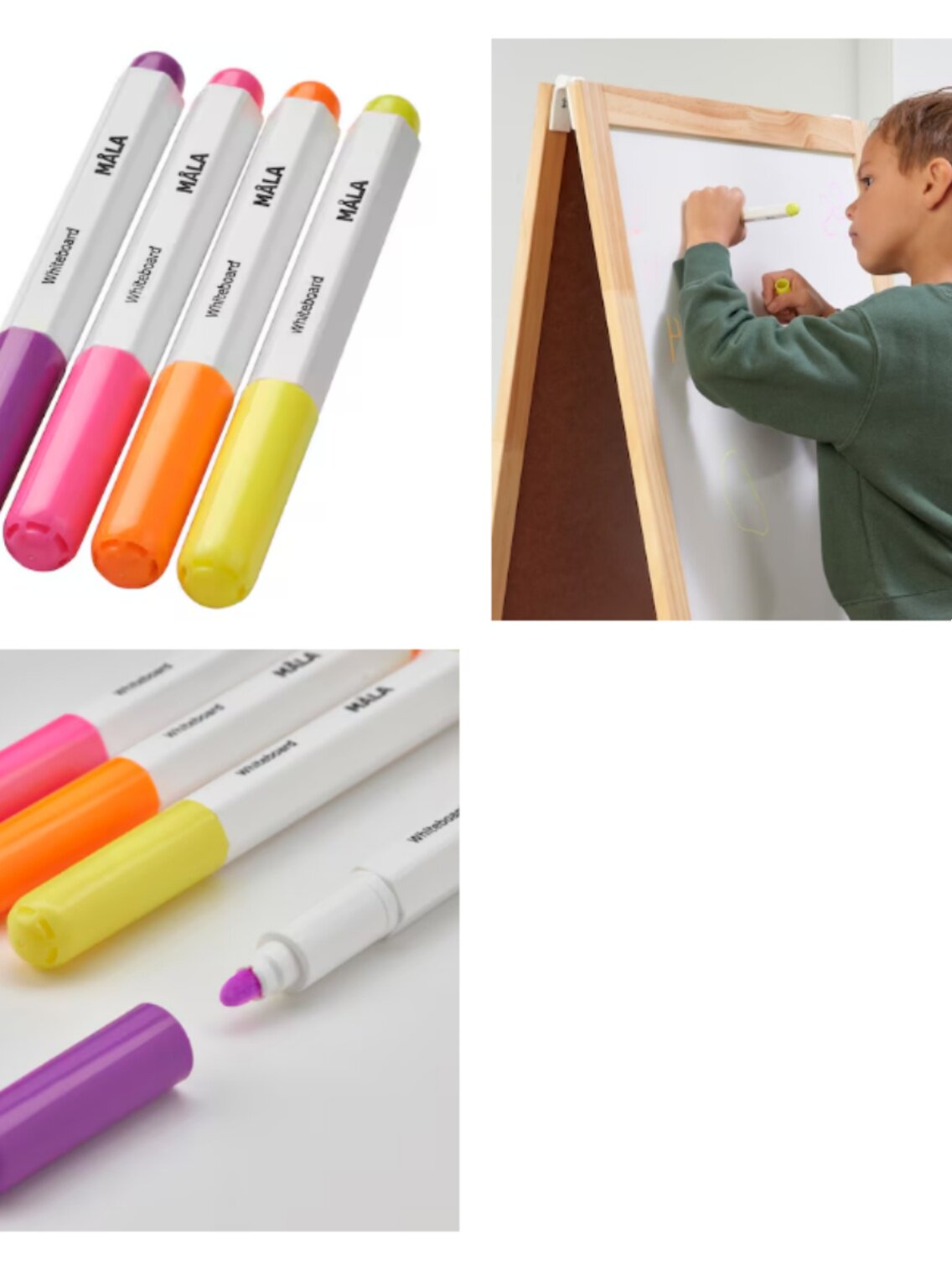 이케아 난징 이케아 국내 구매 홈퍼니싱 모라 어린이 화이트보드 펜 다색 그림 낙서 지울 수 있는 색