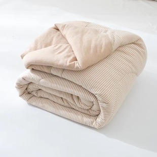 A类原棉彩棉被子天竺针织棉柔软春秋夏凉被纯棉单双人裸睡可机洗