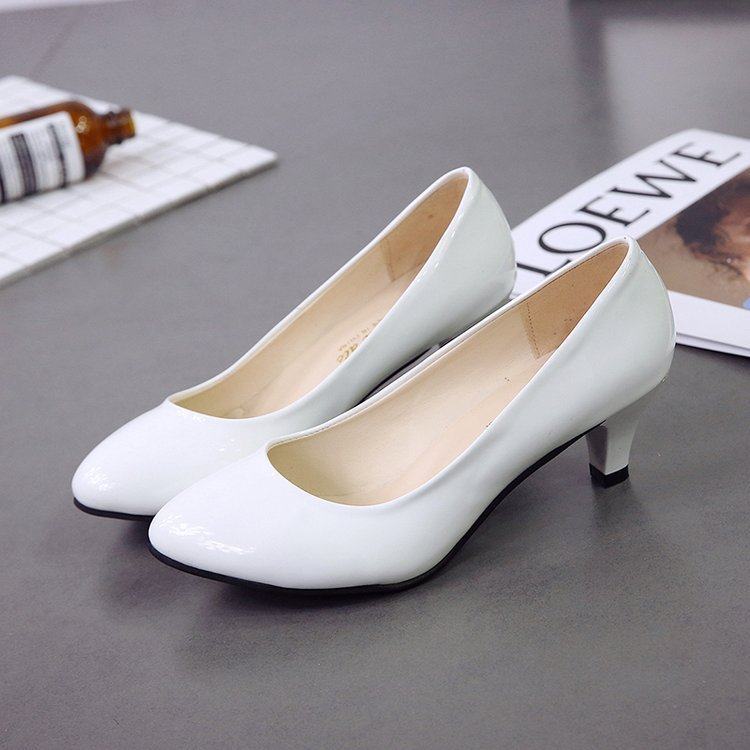 春秋季休闲欧美性感圆头高跟鞋粗跟浅口单鞋女职场工作鞋批发,女鞋,棉鞋,淘宝优惠券,粉丝福利购,淘宝优惠卷