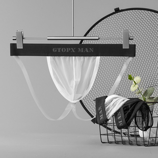 GTOPX MAN 透明带新款男士个性冰丝丁字内裤速卖通亚马逊男双丁裤