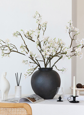 米子家居垂丝海棠花仿真假花仿真花摆设装饰花艺餐桌摆件橱窗造景