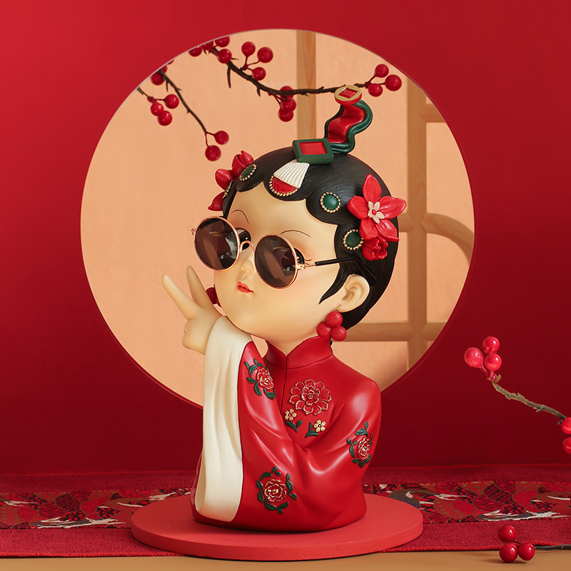 米子家居新中式京剧艺术摆件