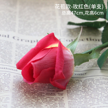 情人节礼品节日礼物仿真花假花装饰花绢花客厅桌面保湿玫瑰花