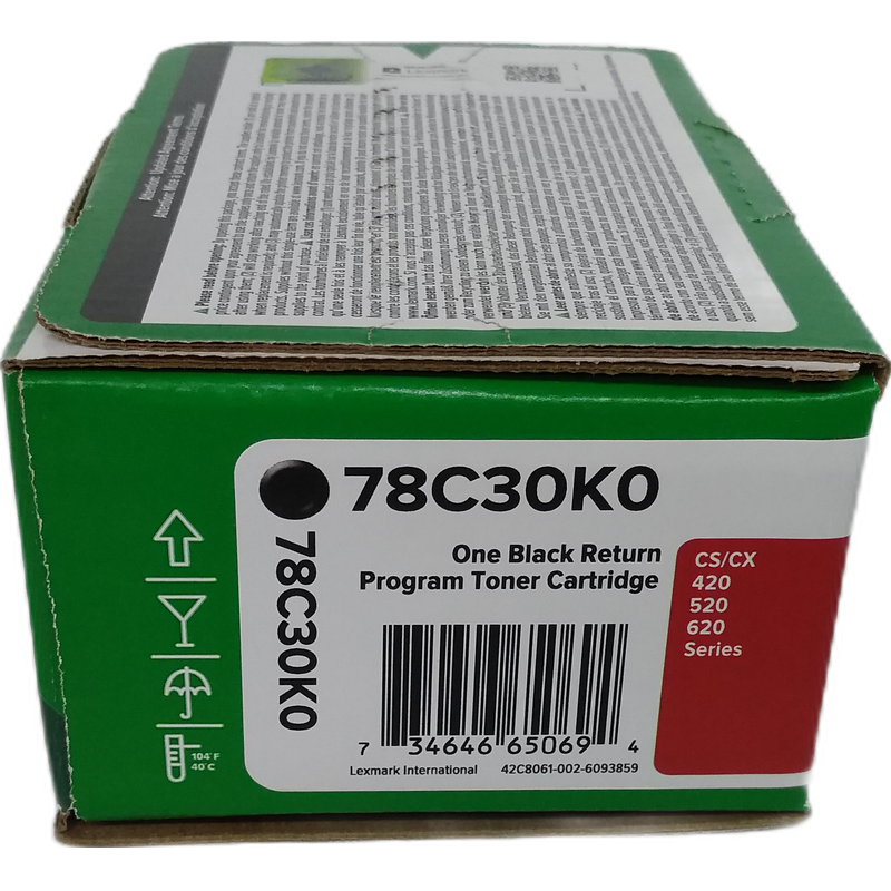 利盟78C30K0黑色粉盒适