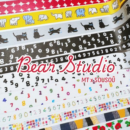 50cm分装  日本MT和纸胶带 MT x SOUSOU 数字 红圆点 小象 番茄