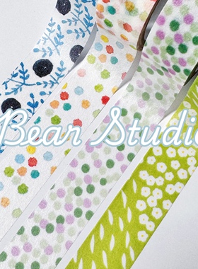 50cm分装 日本星灯社 金平糖 三色水玉 三色丸子 手帐和纸胶带