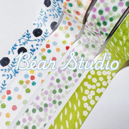 50cm分装 日本星灯社 金平糖 三色水玉 三色丸子 手帐和纸胶带