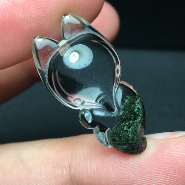 小狐狸四季幽灵招桃花三一吊坠