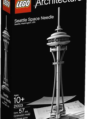 LEGO 乐高 建筑  Architecture 21003 西雅图太空针 拼插积木礼物