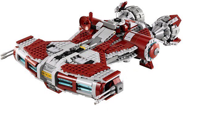 LEGO 乐高全新杀肉 星球大战 75025 防卫级巡洋舰 净机无人仔全新图片