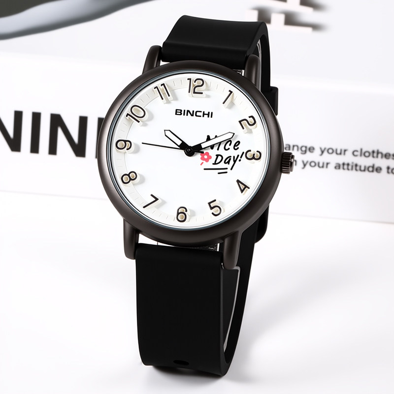 创意个性手表女款学生初高中高颜值简约运动夜光防水帅气男表女表