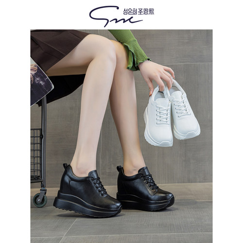 10cm厚底老爹鞋女2025新款